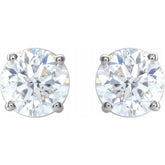 14K White 1 1/2 CTW Natural Diamond Stud Earrings